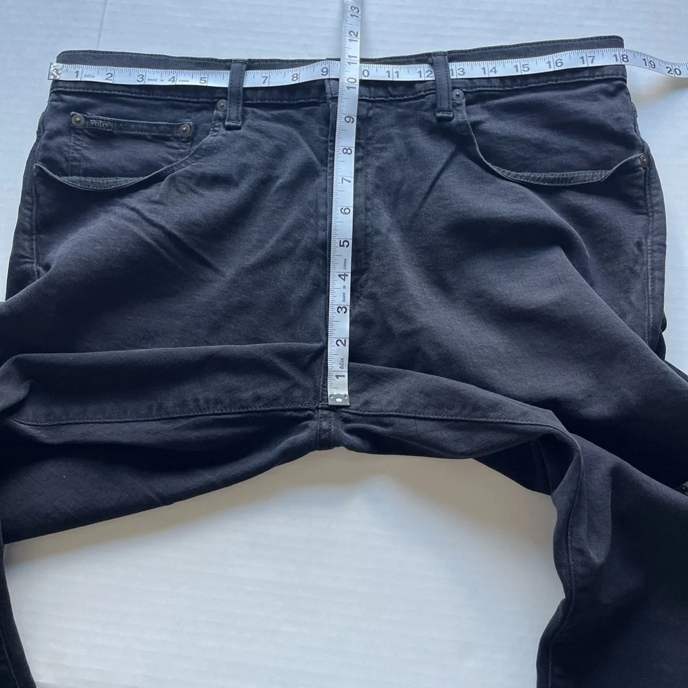 Polo Ralph Lauren Men's Black Varick Slim Straight Denim Casual Jeans